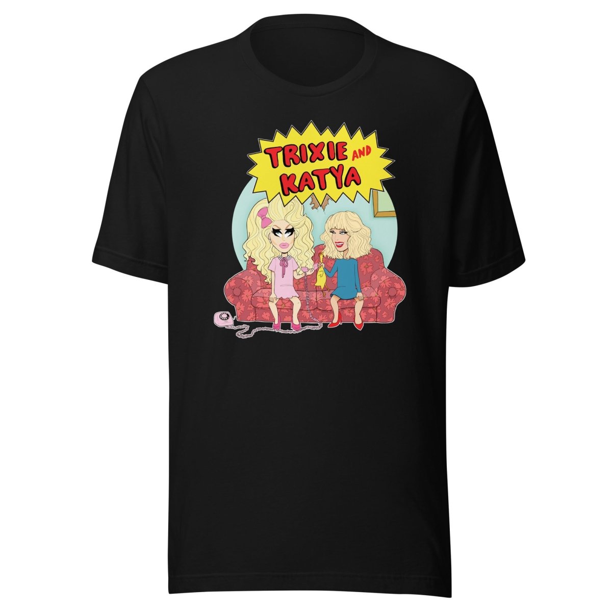 TRIXIE AND KATYA - Couch T-shirt – dragqueenmerch