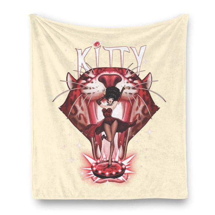 Alaska - Kitty Galloway Single - Side Flannel Blanket - dragqueenmerch