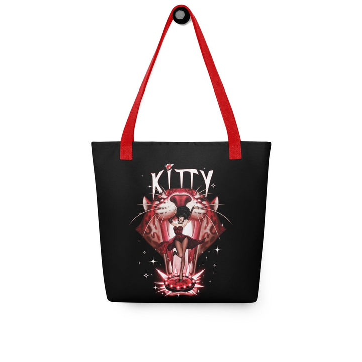 Alaska - Kitty Jaguar Black Jumbo Tote Bag - dragqueenmerch