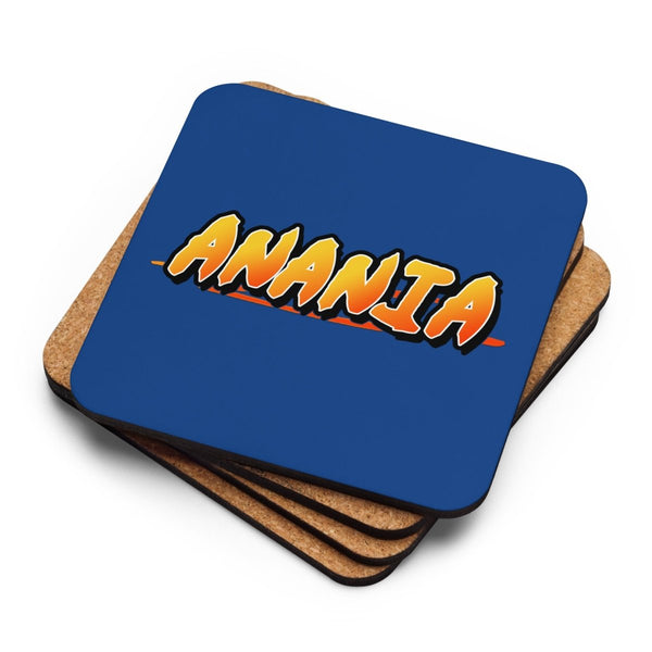 Anania - Manga Logo Cork - Back Coaster - dragqueenmerch