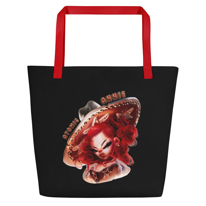 Atomic Annie - Toon Jumbo Tote Bag - Black - dragqueenmerch