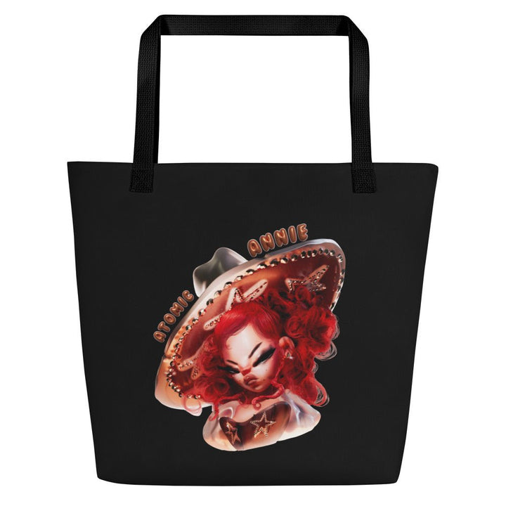 Atomic Annie - Toon Jumbo Tote Bag - Black - dragqueenmerch