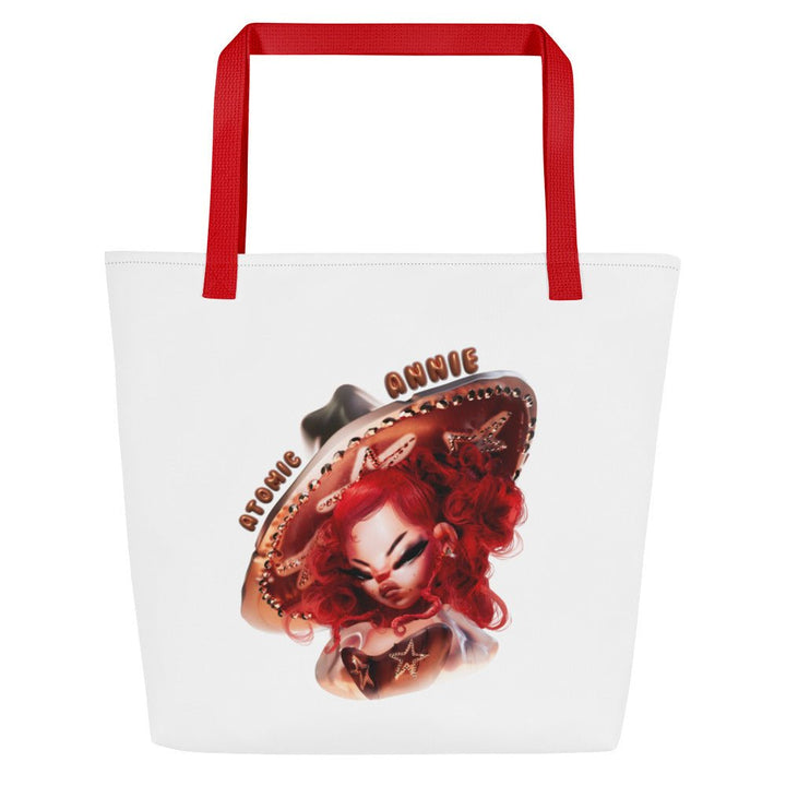 Atomic Annie - Toon Jumbo Tote Bag - White - dragqueenmerch