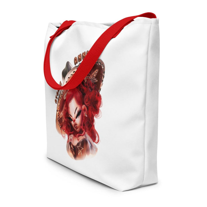 Atomic Annie - Toon Jumbo Tote Bag - White - dragqueenmerch