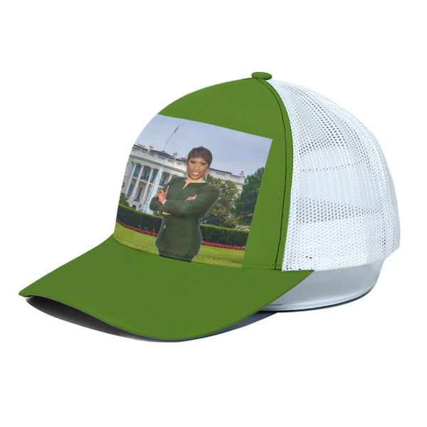 Bambi Banks Coulee - Green White House Trucker Hat - dragqueenmerch