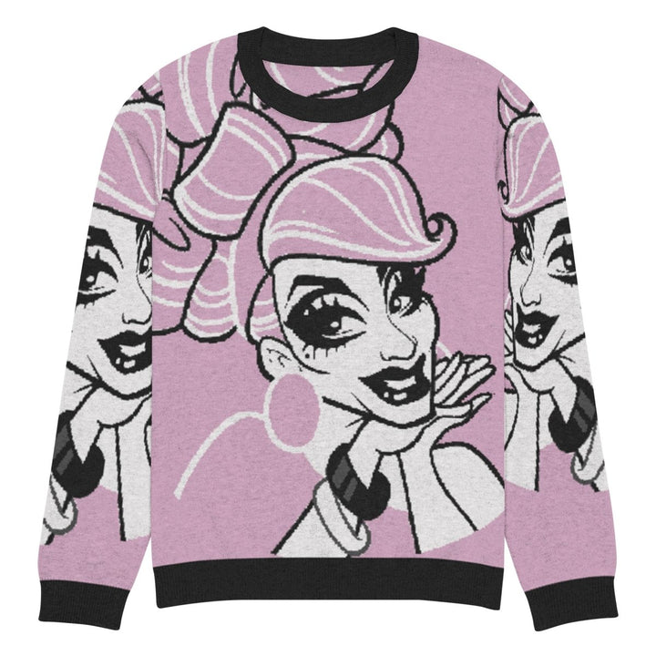 Bianca Del Rio - Unsanitized Crew Knit Sweater - Pink - dragqueenmerch