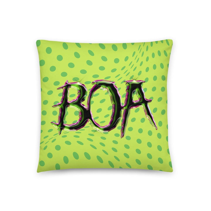 BOA - Slaycation Slick Logo Throw Pillow - dragqueenmerch