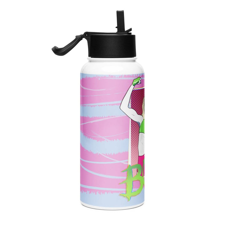 BOA - Werkout Stainless Steel Water Bottle With Straw - dragqueenmerch