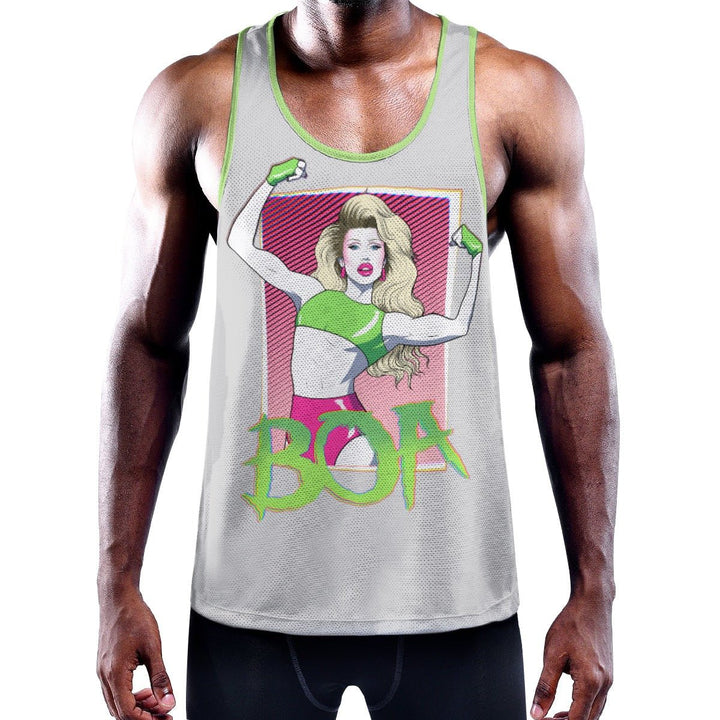 BOA - Werkout Y - Back Muscle Tank Top - dragqueenmerch