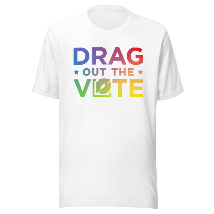 Drag Out the Vote - Pride Logo T-shirt - dragqueenmerch