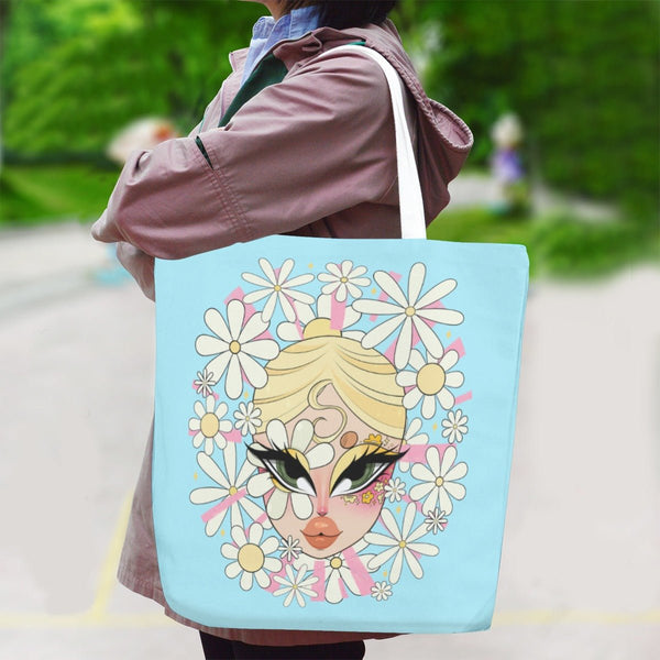 Georgiana - Flowers Jumbo Tote Bag - dragqueenmerch