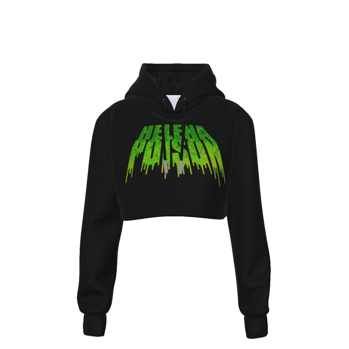 Helena Poison - All - Over Print Slime Logo Crop Top Hoodie - dragqueenmerch