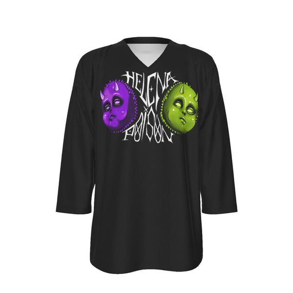 Helena Poison - Ep. 1 Logo V - neck Ice Hockey Jersey - dragqueenmerch