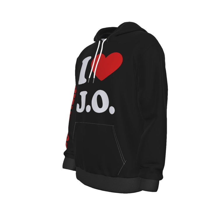 Joe Organa - I HEART J.O. Black Pullover Hoodie - dragqueenmerch