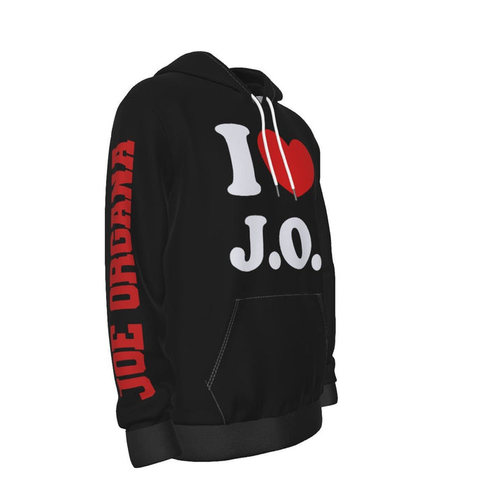 Joe Organa - I HEART J.O. Black Pullover Hoodie - dragqueenmerch