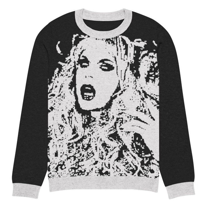 Katya - Black Metal Knit Sweater - dragqueenmerch