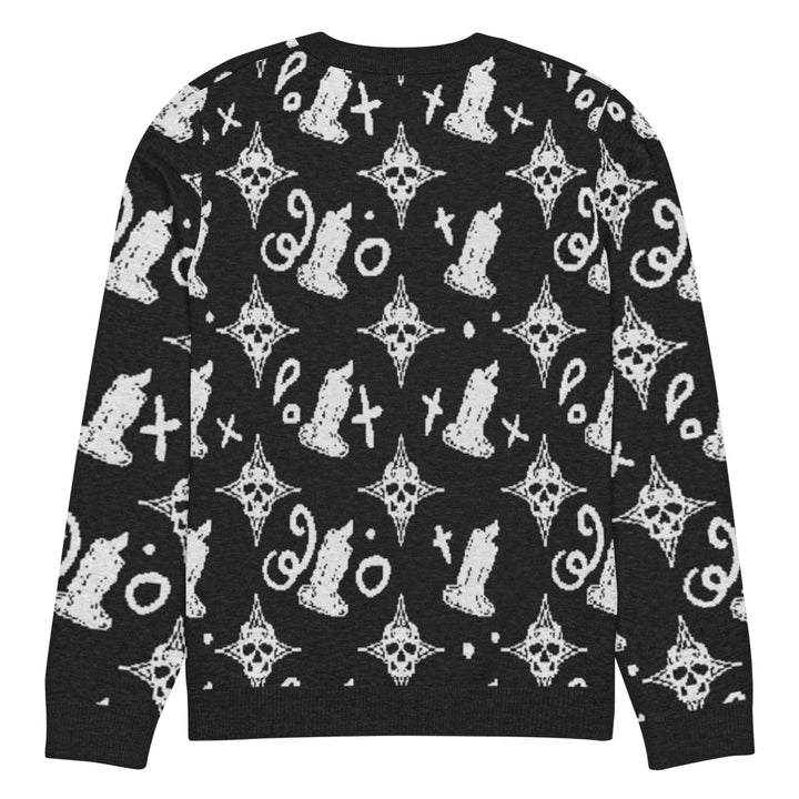 Katya - Metal Skull Crew Knit Sweater - dragqueenmerch