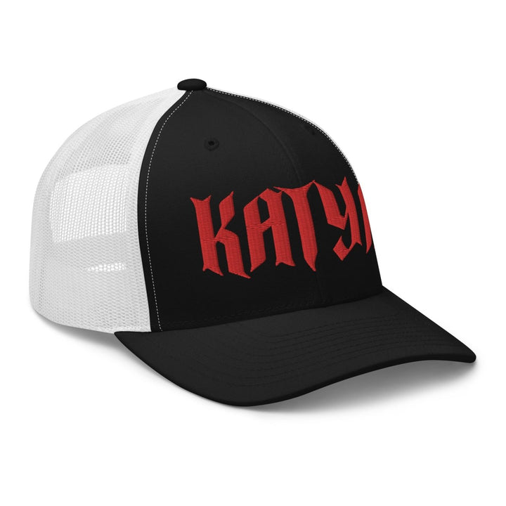 Katya Red Logo Embroidered Trucker Hat - dragqueenmerch