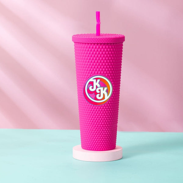 Kori King - Logo Studded 24oz Tumbler - Pink (PRE - SALE) - dragqueenmerch