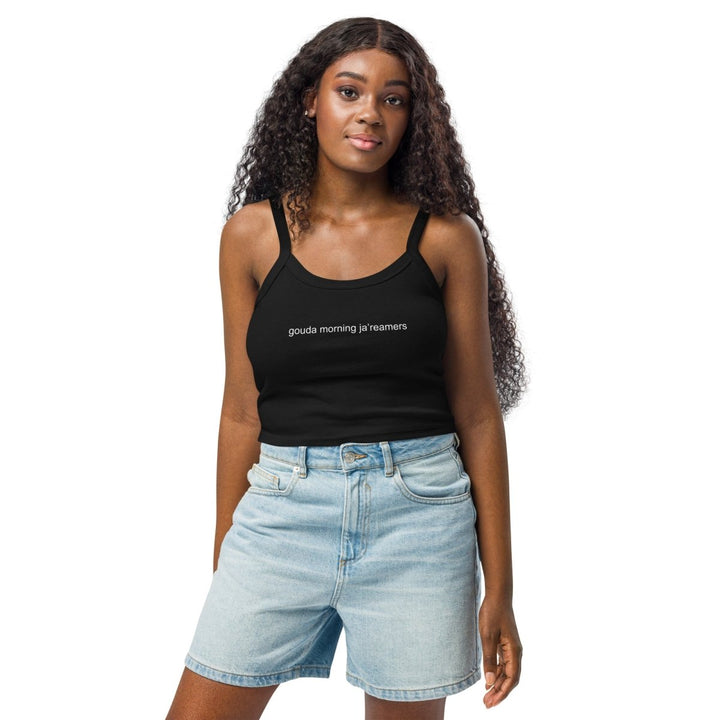 Lana Ja'Rae - Gouda morning ja’reamers micro - rib tank top - dragqueenmerch