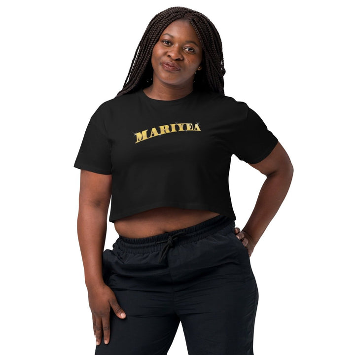 Mariyea - Golden Goddess Logo Crop Top - dragqueenmerch