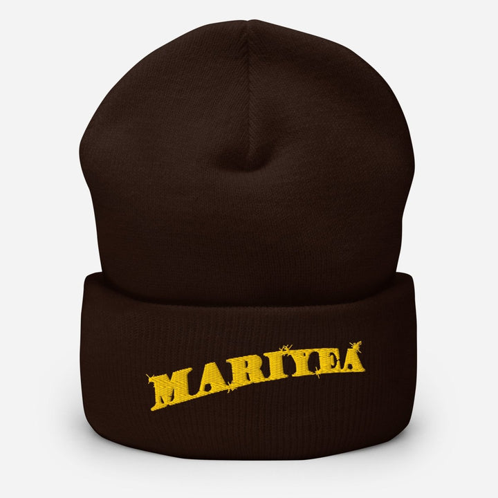 Mariyea - Golden Goddess Logo Cuffed Beanie Hat - dragqueenmerch