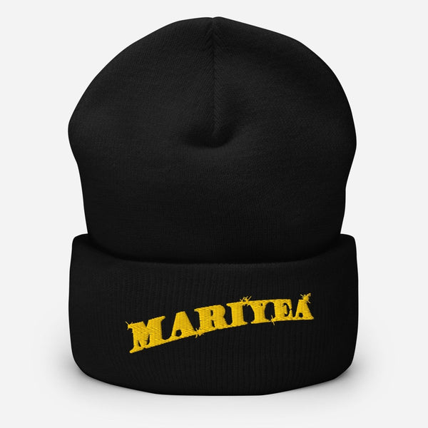 Mariyea - Golden Goddess Logo Cuffed Beanie Hat - dragqueenmerch