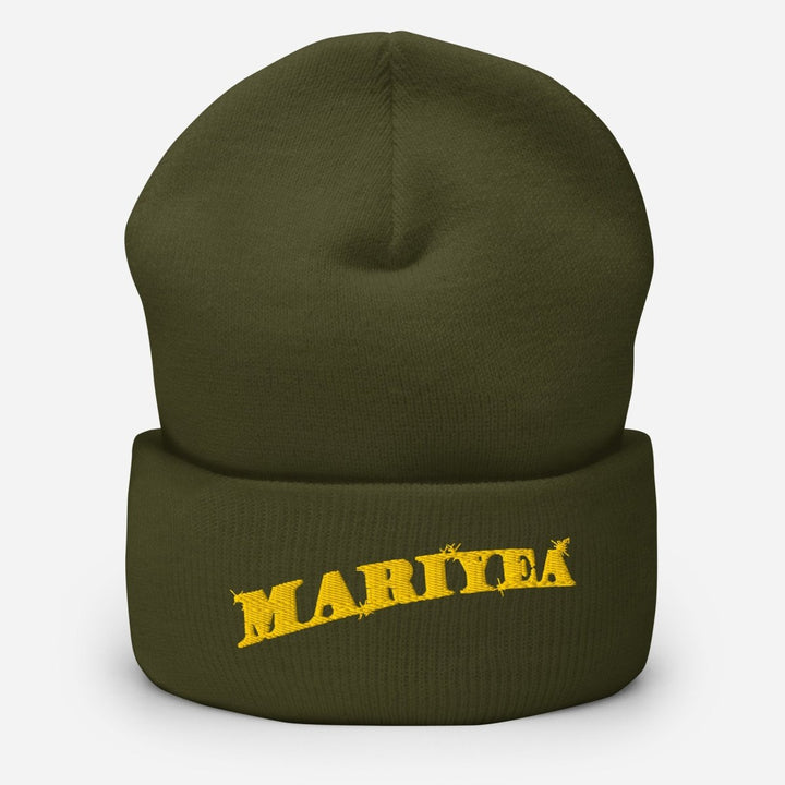 Mariyea - Golden Goddess Logo Cuffed Beanie Hat - dragqueenmerch