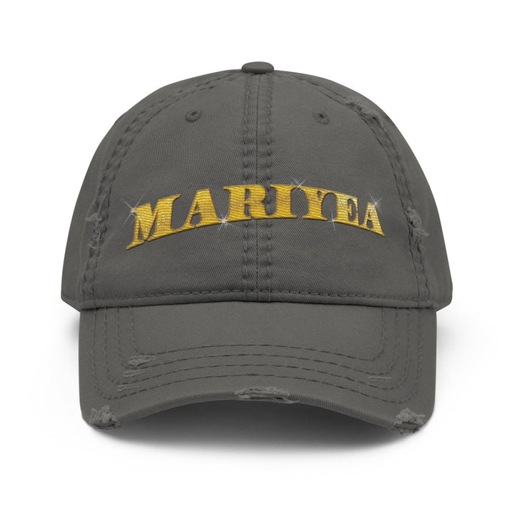 Mariyea - Golden Goddess Logo Distressed Cap - dragqueenmerch