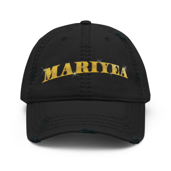 Mariyea - Golden Goddess Logo Distressed Cap - dragqueenmerch