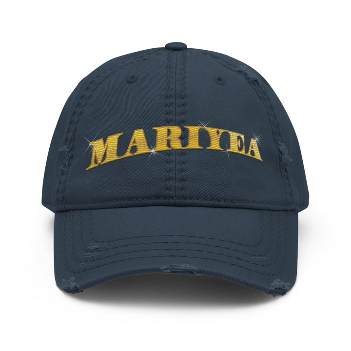 Mariyea - Golden Goddess Logo Distressed Cap - dragqueenmerch