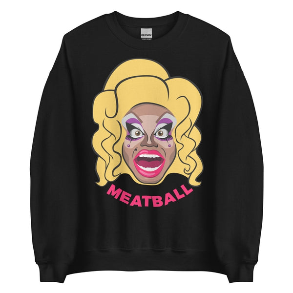 MEATBALL CARICATURE SWEATSHIRT - dragqueenmerch