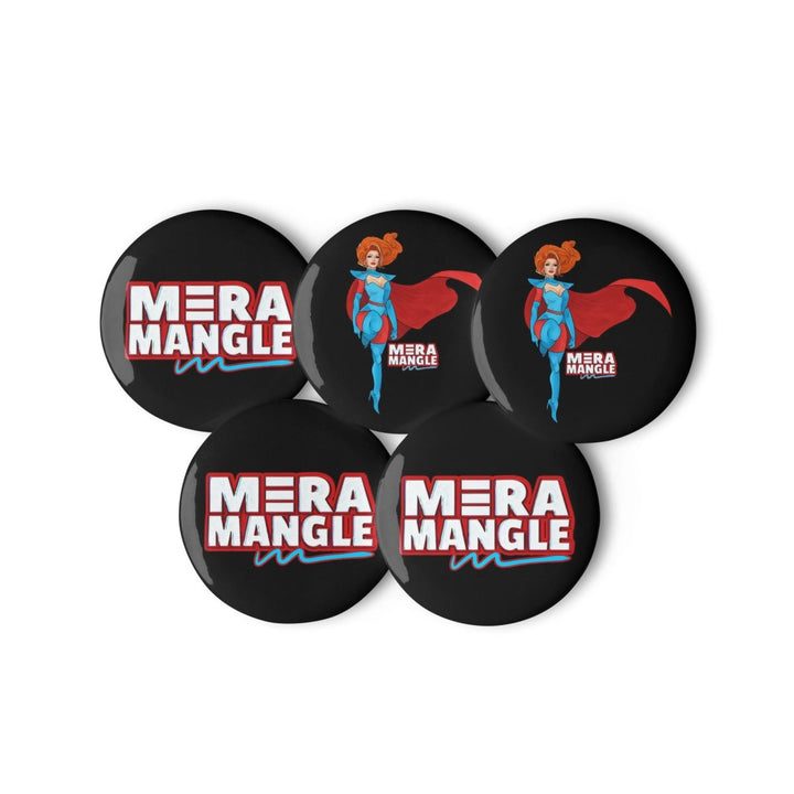 Mera Mangle - Signature Set Button Pins - dragqueenmerch