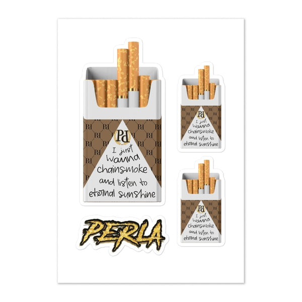 Perla - Chainsmoke and Logo Sticker Sheet - dragqueenmerch