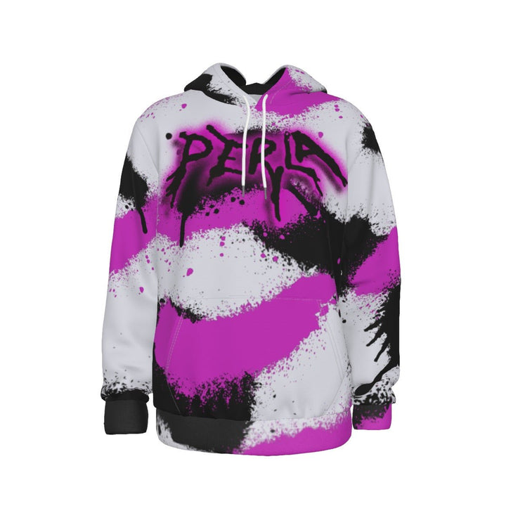 Perla - Graffiti Logo All - Over Print Thicken Pullover Hoodie - dragqueenmerch