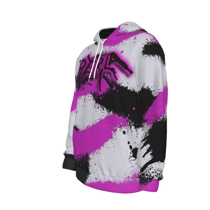 Perla - Graffiti Logo All - Over Print Thicken Pullover Hoodie - dragqueenmerch