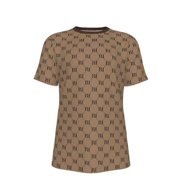 Perla - Monogram All - Over Print O - Neck T-Shirt - dragqueenmerch