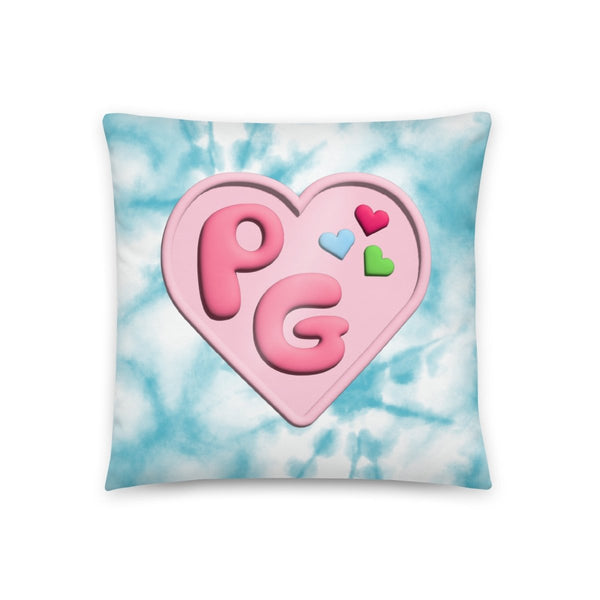 Powderpuff Girls - Logo Tie - dye Throw Pillow - dragqueenmerch