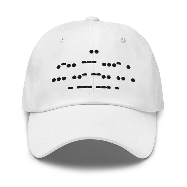 Suzie Toot - I LOVE SUZIE TOOT Morse Code Dad Hat - White - dragqueenmerch