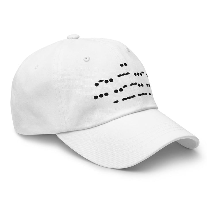 Suzie Toot - I LOVE SUZIE TOOT Morse Code Dad Hat - White - dragqueenmerch