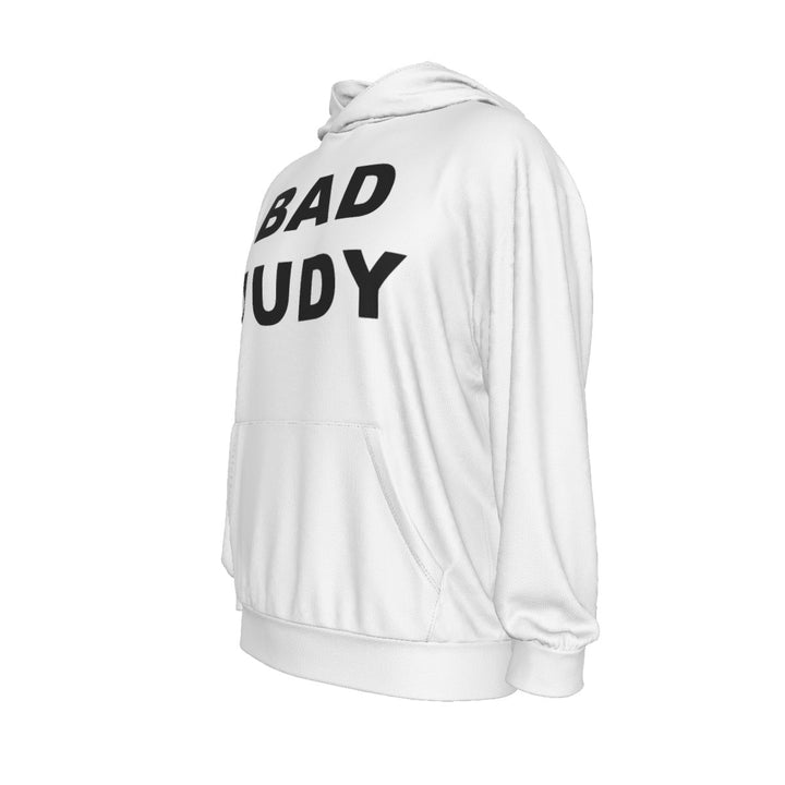 The Bad Judies - Bad Judy White Drop Shoulder Patch Pocket Hoodie - dragqueenmerch