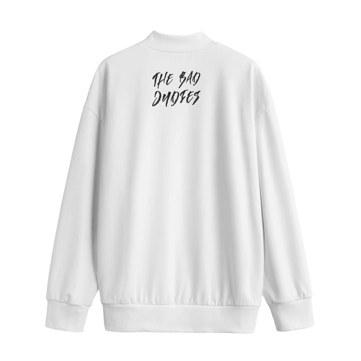 The Bad Judies - Bad Judy White Mid - high Collar Drop Shoulder Sweatshirt - dragqueenmerch