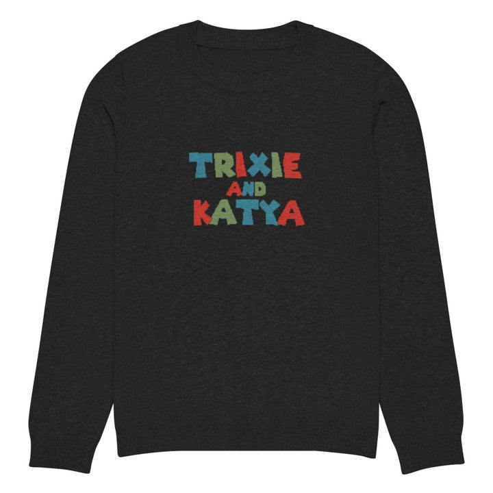 Trixie and Katya - Logo Crew Knit Sweater - dragqueenmerch