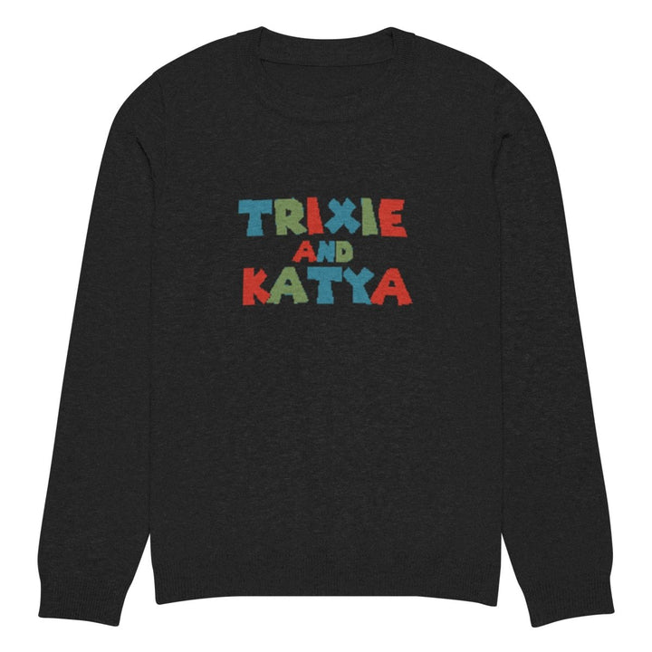 Trixie and Katya - Logo Crew Knit Sweater - dragqueenmerch