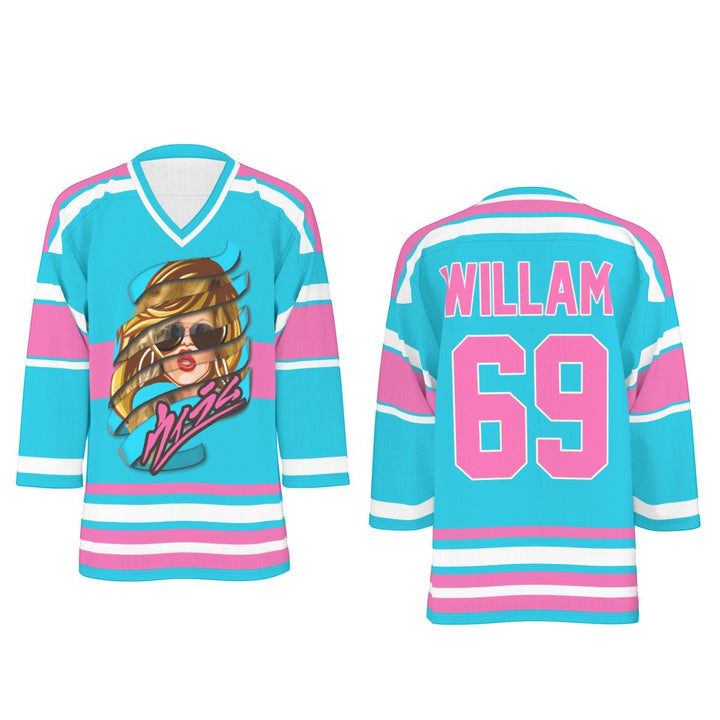 William - Logo Swirl Hockey Jersey - dragqueenmerch