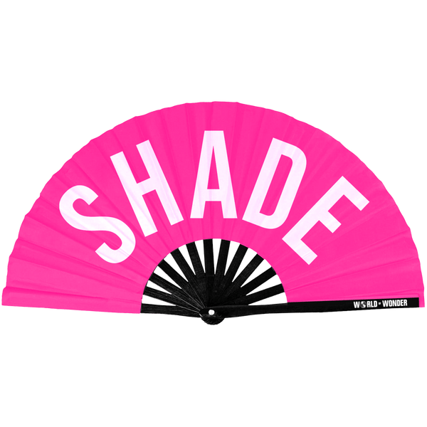 World Of Wonder - SHADE Hand Fan - dragqueenmerch