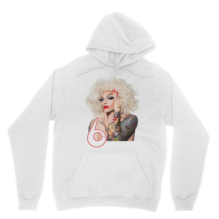 6 (@CALLHER6) - Portrait Illustration Hoodie - dragqueenmerch