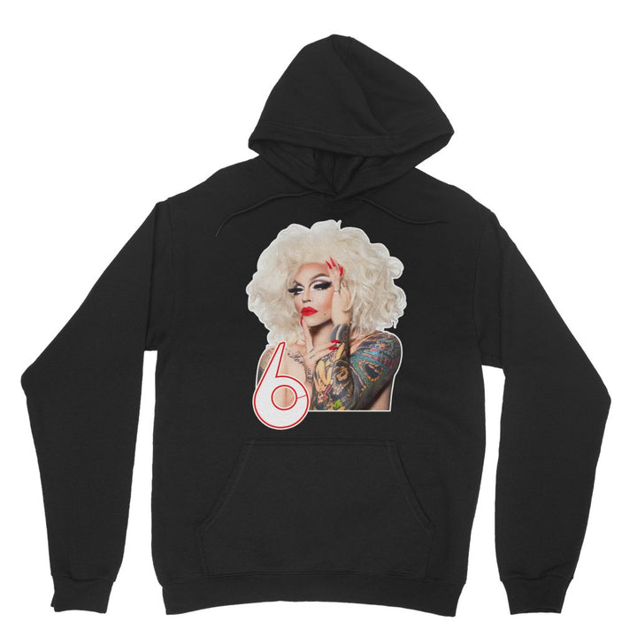 6 (@CALLHER6) - Portrait Illustration Hoodie - dragqueenmerch