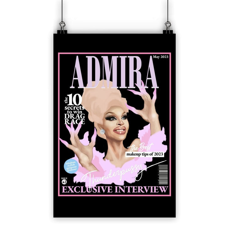 Admira Thunderpussy - Cover Story Poster - dragqueenmerch