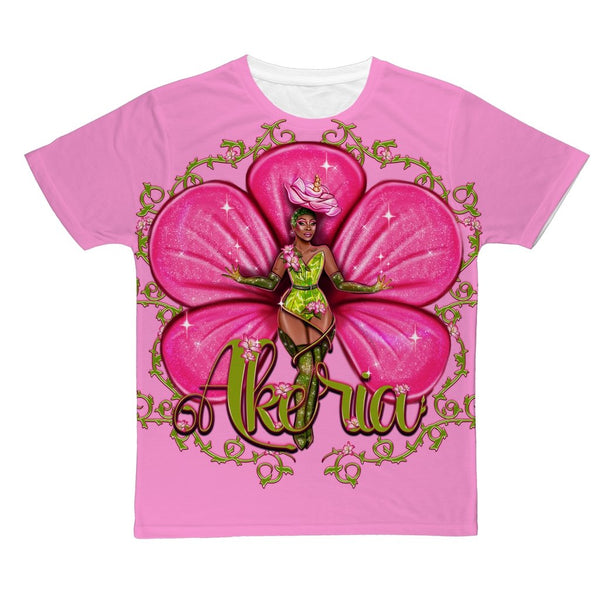 A'KERIA DAVENPORT "VINES" ALL OVER PRINT T-SHIRT